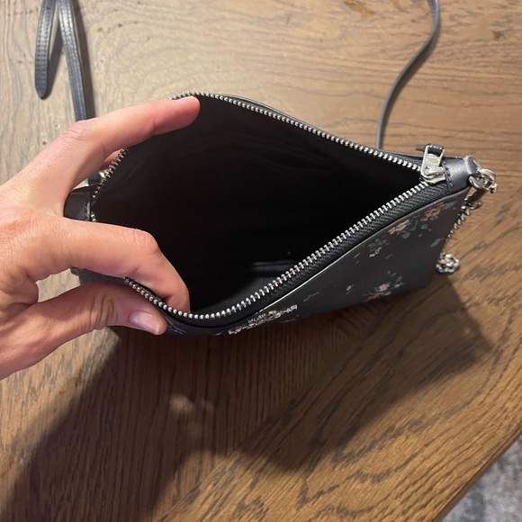 Coach Bags Coach Zip Top Crossbody With Rose Bouquet Print Midnight Multi Dark Blue Poshmark